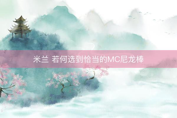 米兰 若何选到恰当的MC尼龙棒