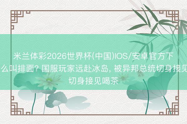 米兰体彩2026世界杯(中国)IOS/安卓官方下载 什么叫排面? 国服玩家远赴冰岛, 被异邦总统切身接见喝茶